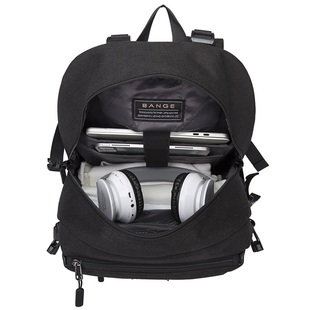 Rucsac laptop de 15.6 inch si tableta, stil casual, unisex, din poliester, rezistent la apa, fixare de valiza, BANGE BG7280