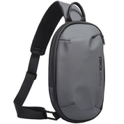 Rucsac mic crossbody asimetric, cu port USB, din poliester este rezistent la stropi, bareta ajustabila stinga dreapta, BANGE BG7306