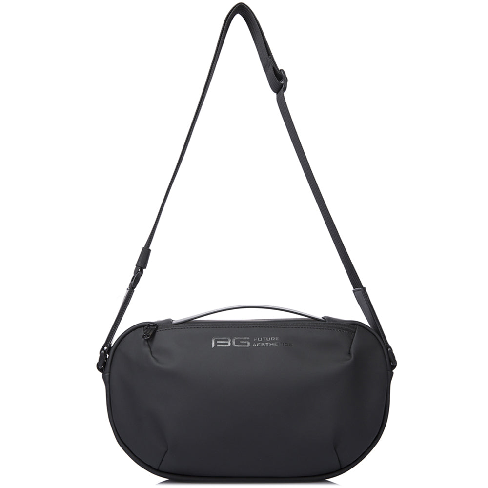 Geanta crossbody unisex, din poliester este rezistenta la apa, inel retractabil pentru chei, buzunar antifurt pe spate, BANGE BG7308