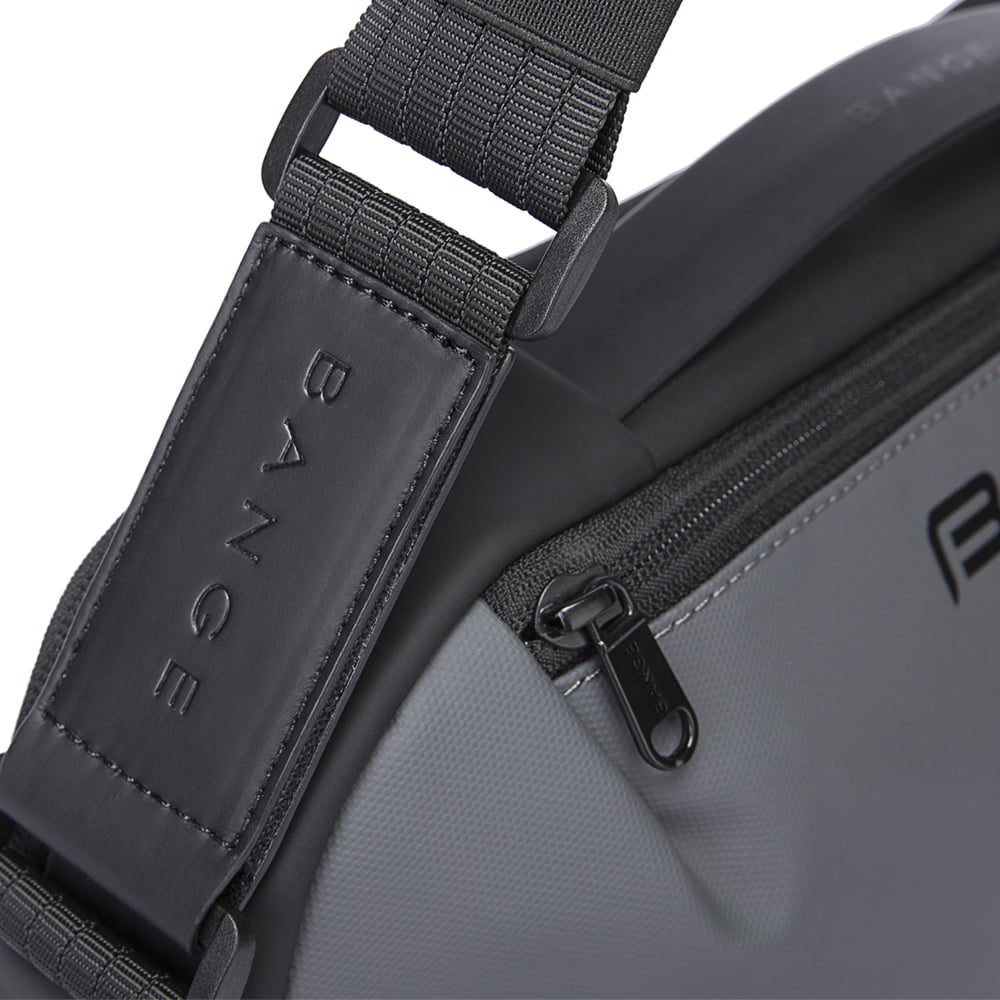 Geanta crossbody unisex, din poliester este rezistenta la apa, inel retractabil pentru chei, buzunar antifurt pe spate, BANGE BG7308