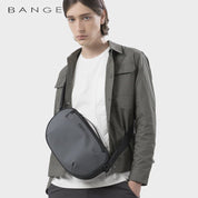 Geanta crossbody unisex, din poliester este rezistenta la apa, inel retractabil pentru chei, buzunar antifurt pe spate, BANGE BG7308