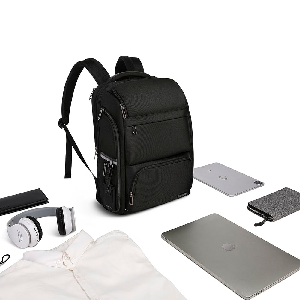 Rucsac laptop de 15.6 inch si calatorii, extensibil, din poliester, rezistent la apa, bine compartimentat, BANGE BG7309