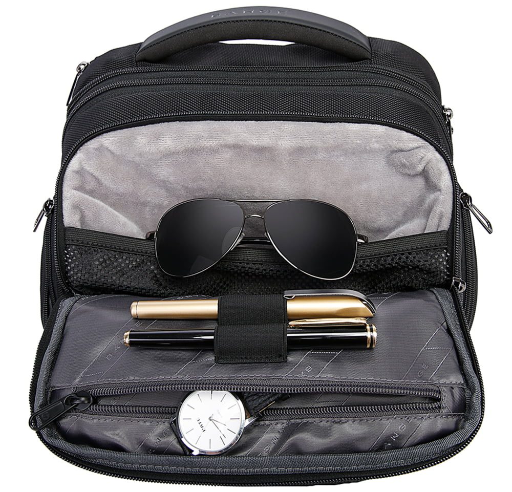 Rucsac laptop de 15.6 inch si calatorii, extensibil, din poliester, rezistent la apa, bine compartimentat, BANGE BG7309