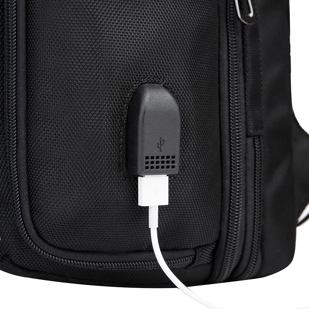 Rucsac laptop de 15.6 inch si calatorii, extensibil, din poliester, rezistent la apa, bine compartimentat, BANGE BG7309