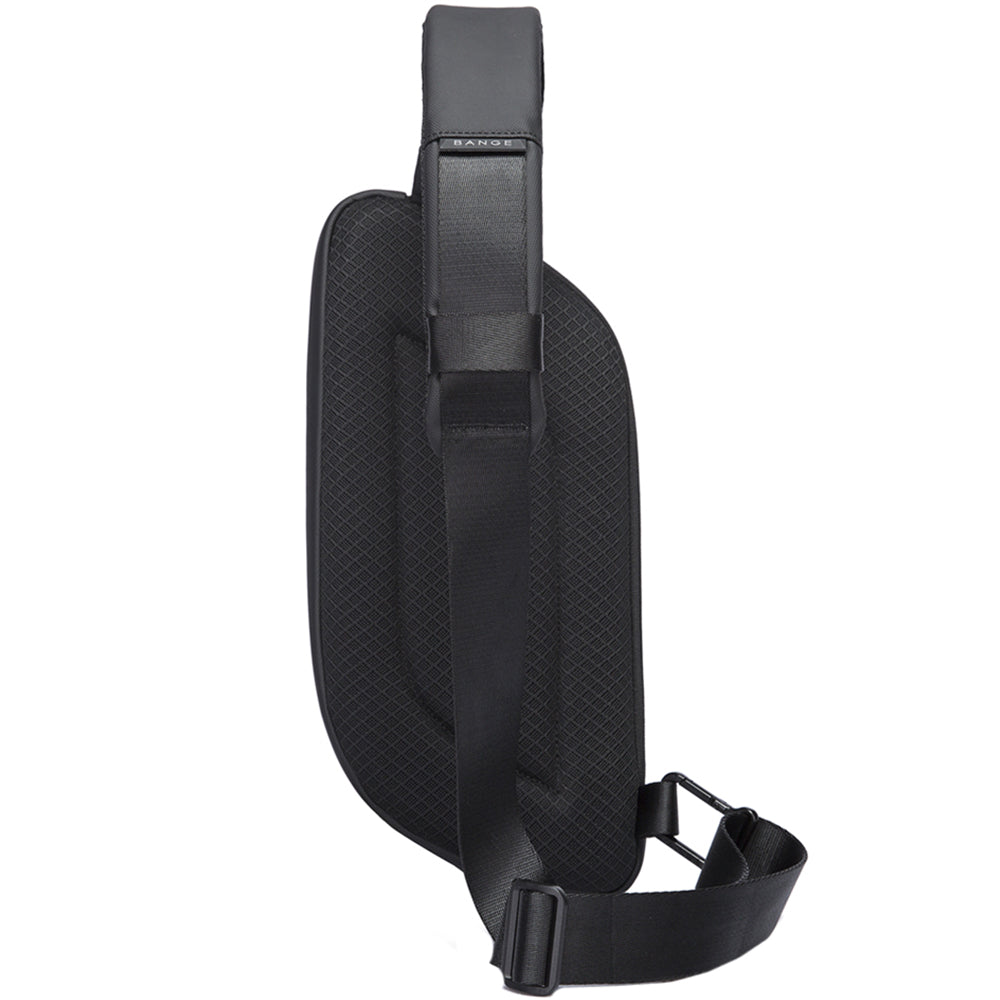 Geanta crossbody unisex, din poliester este rezistenta la stropi, trident superior pentru umbrela sticla, inel retractabil pentru chei, BANGE BG7312