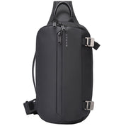 Geanta crossbody, tip rucsac unisex, din poliester este rezistenta la stropi, spate moale captusit cu buzunar antifurt, bareta cu trident si inel retractabil pentru chei, BANGE BG7322
