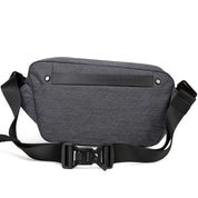 Geanta crossbody unisex, din poliester este rezistenta la apa, inel retractabil pentru chei, buzunar antifurt BANGE BG7399