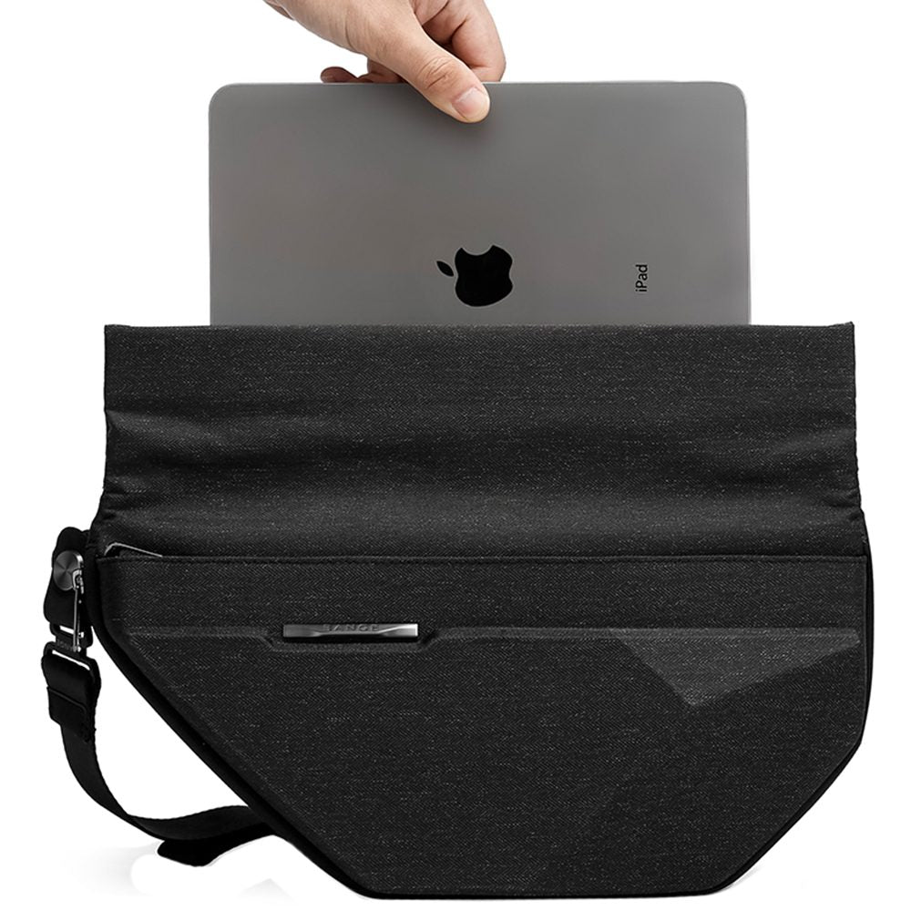 Geanta crossbody, unisex, din poliester, rezistenta la stropi, inel retractabil pentru chei, BANGE BG7502