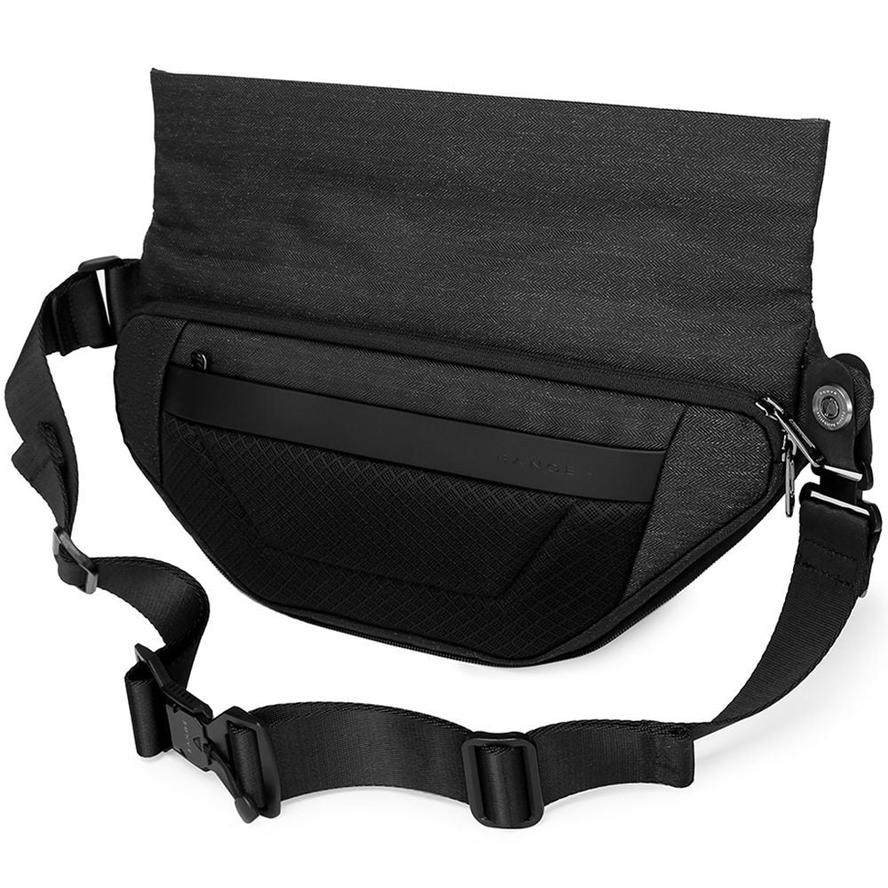 Geanta crossbody, unisex, din poliester, rezistenta la stropi, inel retractabil pentru chei, BANGE BG7502