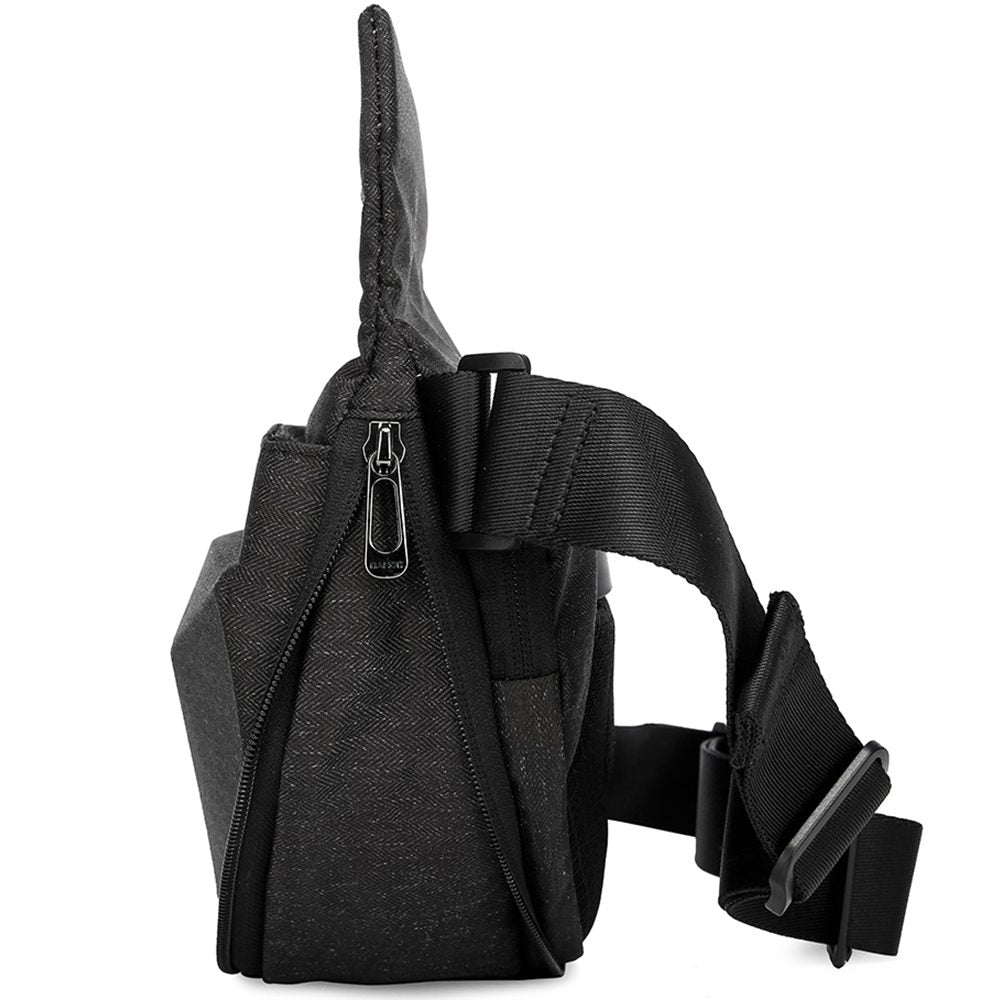 Geanta crossbody, unisex, din poliester, rezistenta la stropi, inel retractabil pentru chei, BANGE BG7502