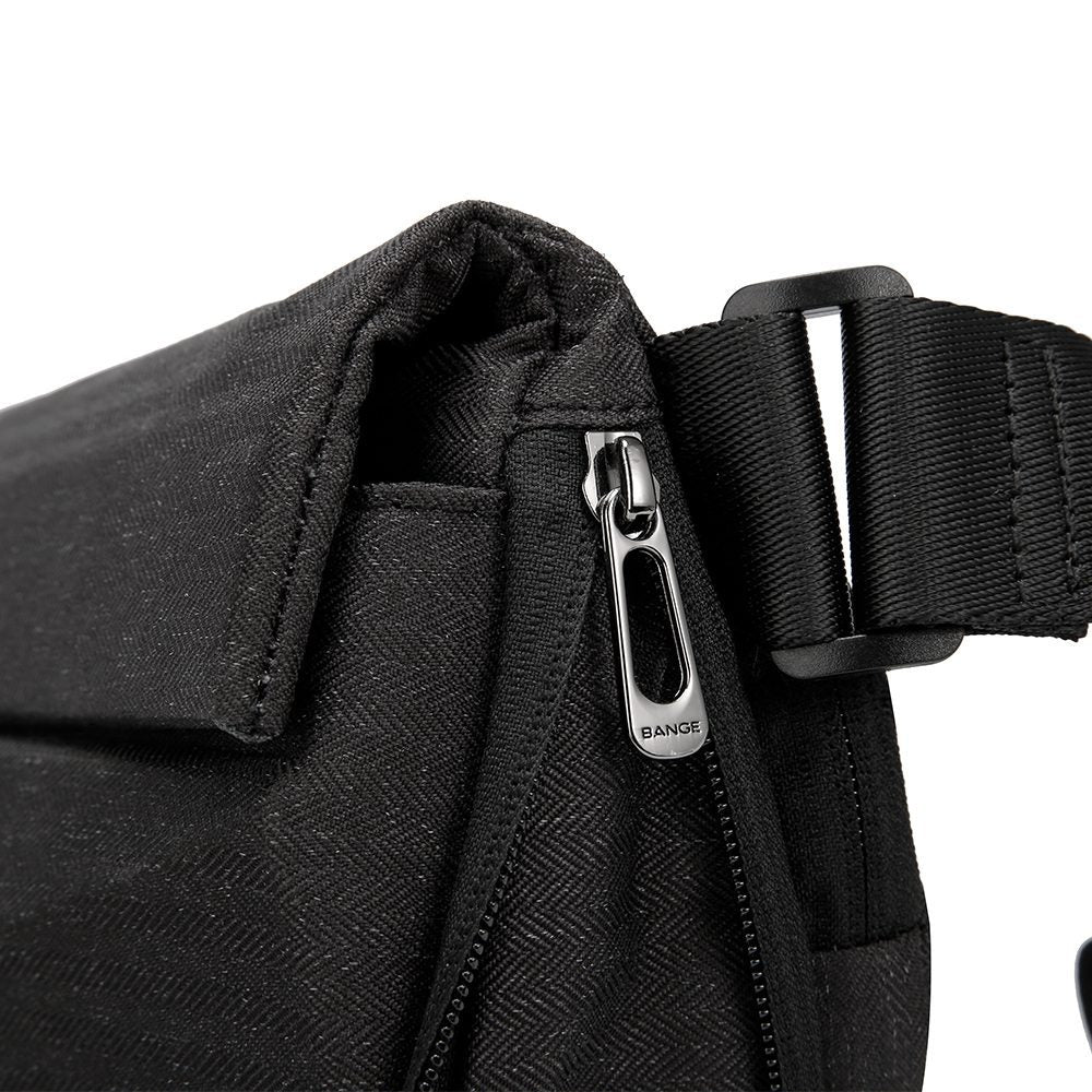 Geanta crossbody, unisex, din poliester, rezistenta la stropi, inel retractabil pentru chei, BANGE BG7502