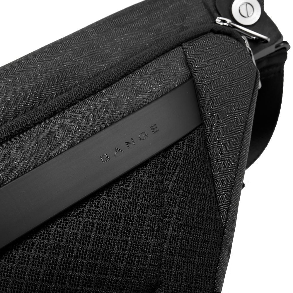 Geanta crossbody, unisex, din poliester, rezistenta la stropi, inel retractabil pentru chei, BANGE BG7502