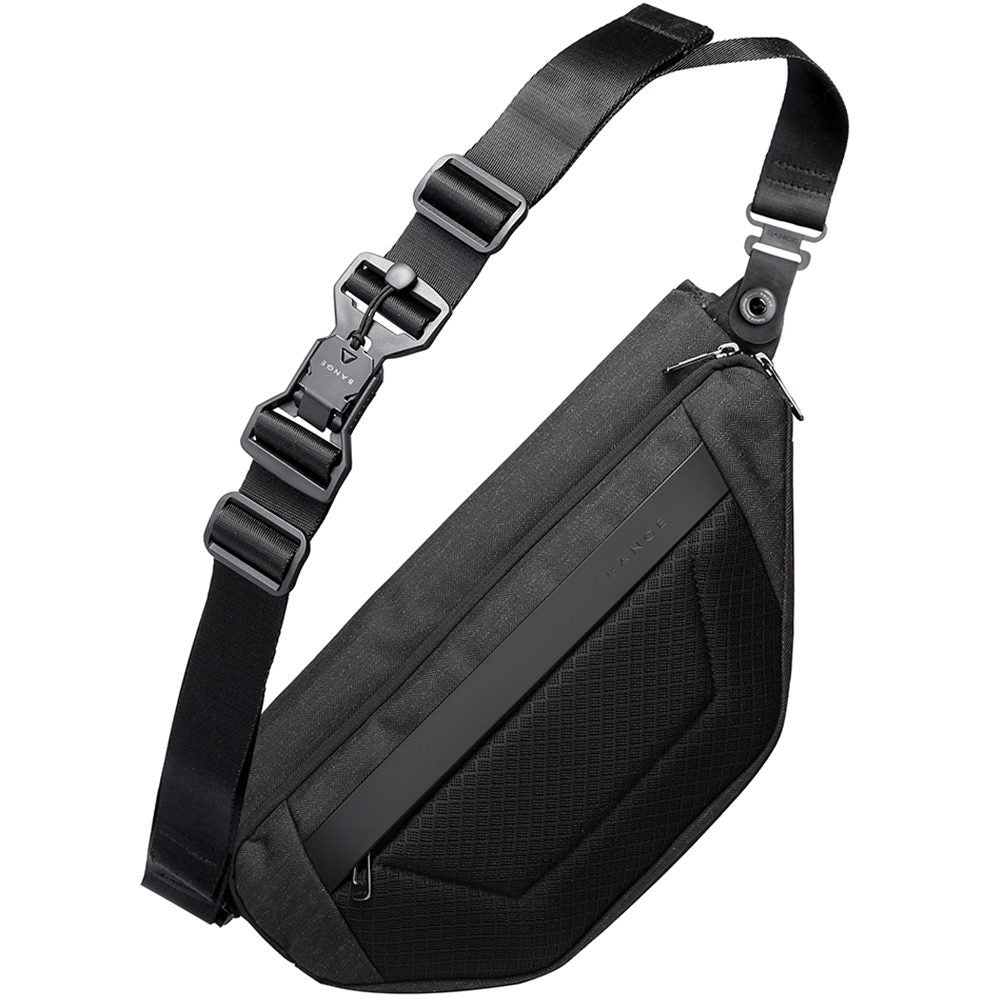 Geanta crossbody, unisex, din poliester, rezistenta la stropi, inel retractabil pentru chei, BANGE BG7502