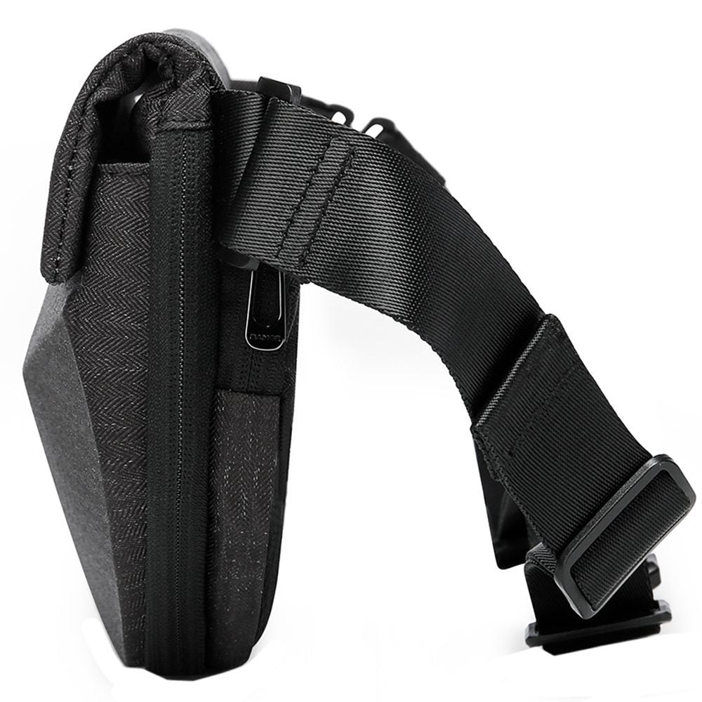 Geanta crossbody, unisex, din poliester, rezistenta la stropi, inel retractabil pentru chei, BANGE BG7502