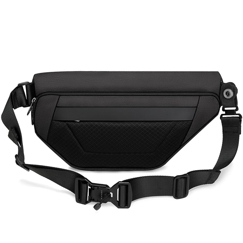 Geanta crossbody, unisex, din poliester, rezistenta la stropi, inel retractabil pentru chei, BANGE BG7502