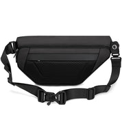 Geanta crossbody, unisex, din poliester, rezistenta la stropi, inel retractabil pentru chei, BANGE BG7502