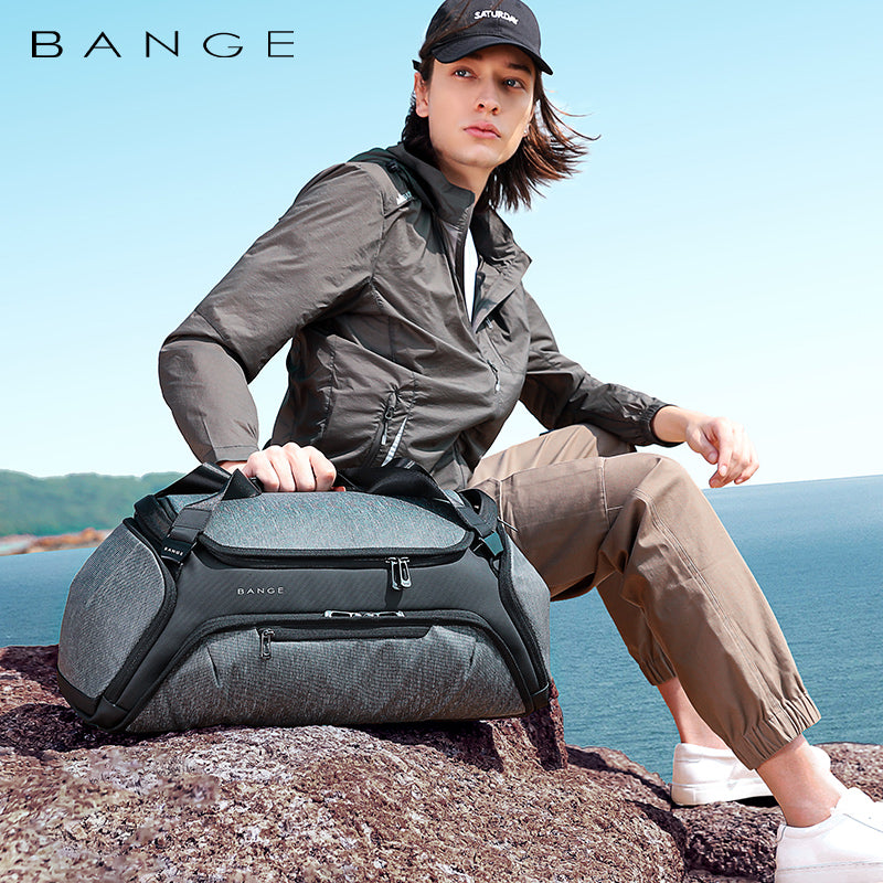 Geanta unisex pentru sport, calatorie, compartiment pentru incaltaminte, rezistenta la stropi, BANGE BG7561