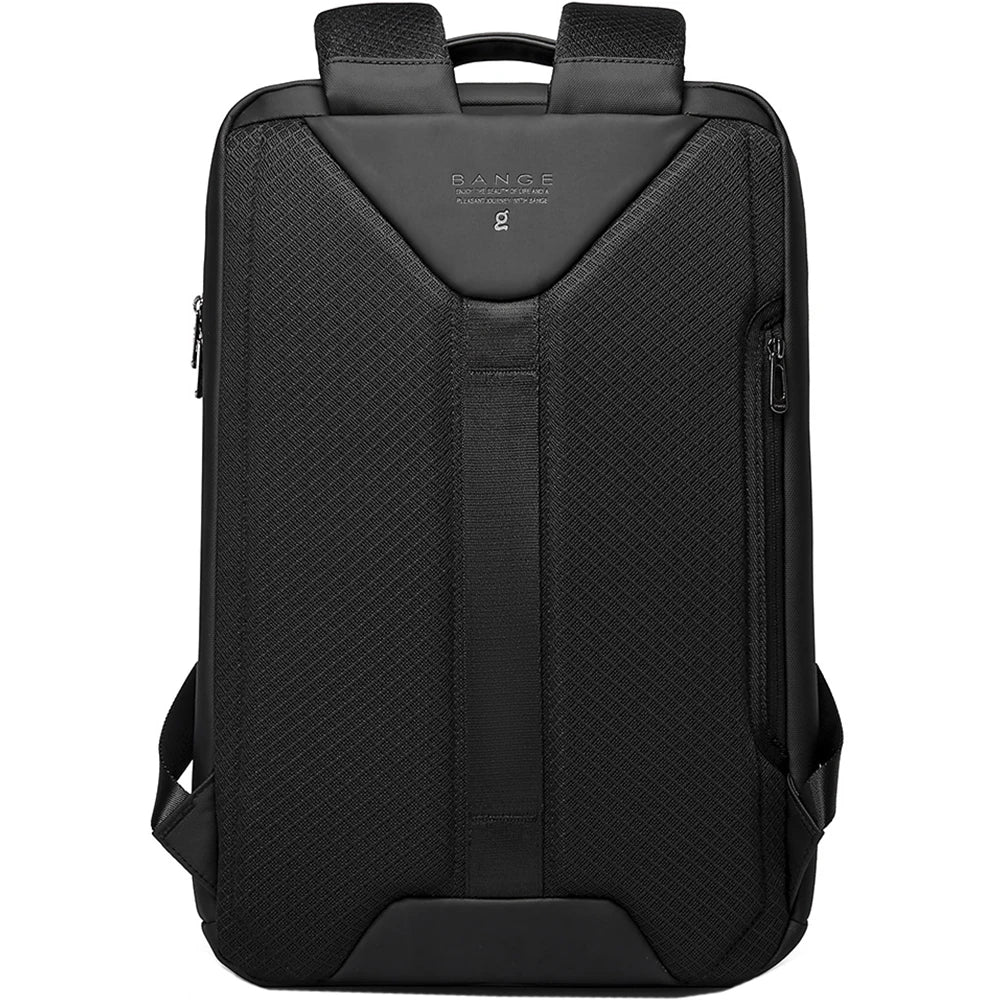 Rucsac unisex pentru laptop 15.6 inch, slim design nou, din poliester rezistent la apa, spate moale cu buzunar ascuns antifurt, fixare de valiza BANGE BG7710