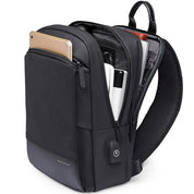Geanta crossbody, tip rucsac unisex, din poliester rezistent la stropi, buzunar ascus Antifurt, cu Port USB, BANGE BG77112