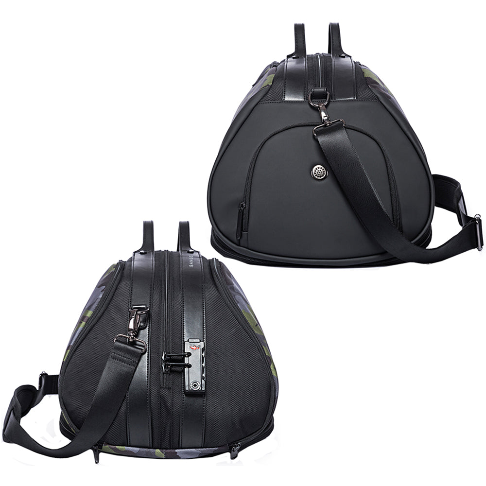 Geanta unisex multifunctionala pentru sport, duffle extensibila, lacat TSA si compartiment separat pentru incaltaminte, BANGE BG77178