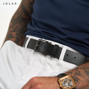 Curea Bărbați Piele Naturală JOLAR, 3.3 cm, Stil Clasic