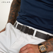Curea Bărbați Piele Naturală JOLAR, 3.3 cm, Stil Clasic