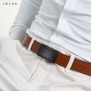Curea Bărbați Piele Naturală JOLAR, Cataramă Automată, 3.5 cm