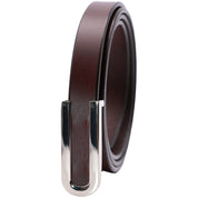 Curea dama, subtire, model clasic, piele naturala, ROCS BZ-07