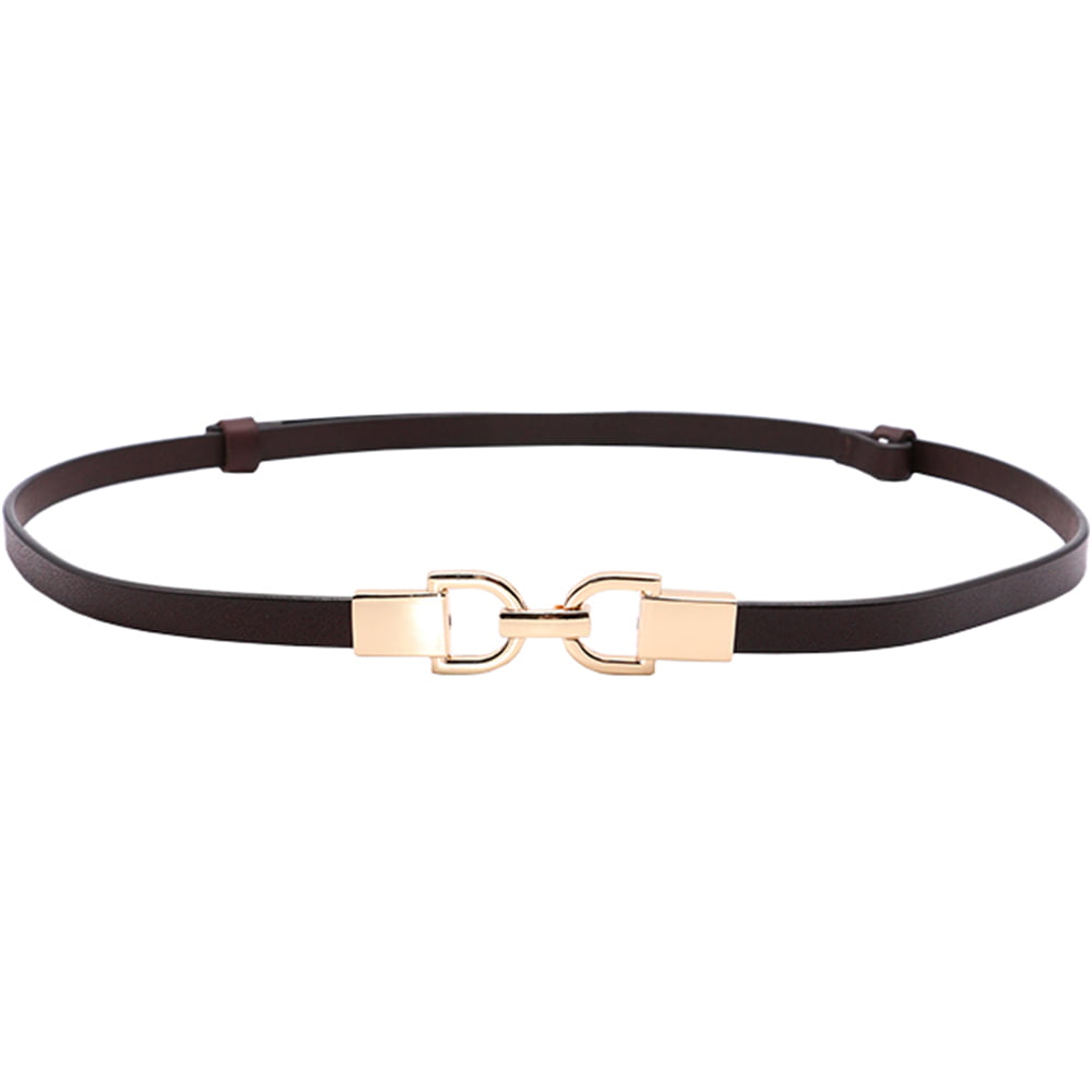 Curea dama, subtire, marime ajustabila, model clasic, piele naturala, ROCS, BZ-08