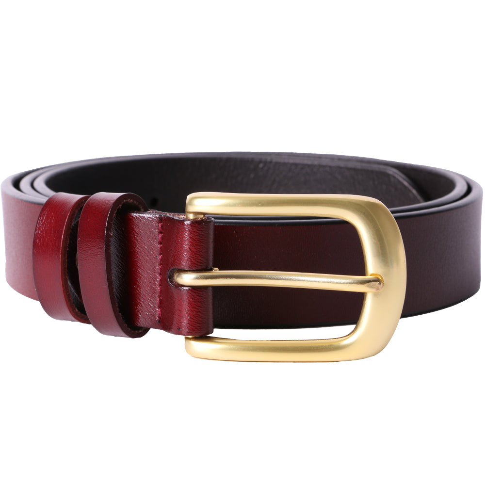 Curea dama, ROCS, piele naturala, model clasic, fara cusuturi, BZ-22