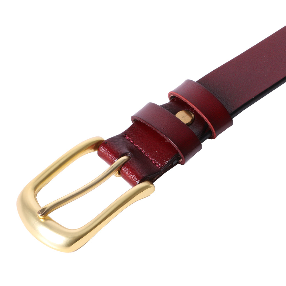 Curea dama, ROCS, piele naturala, model clasic, fara cusuturi, BZ-22