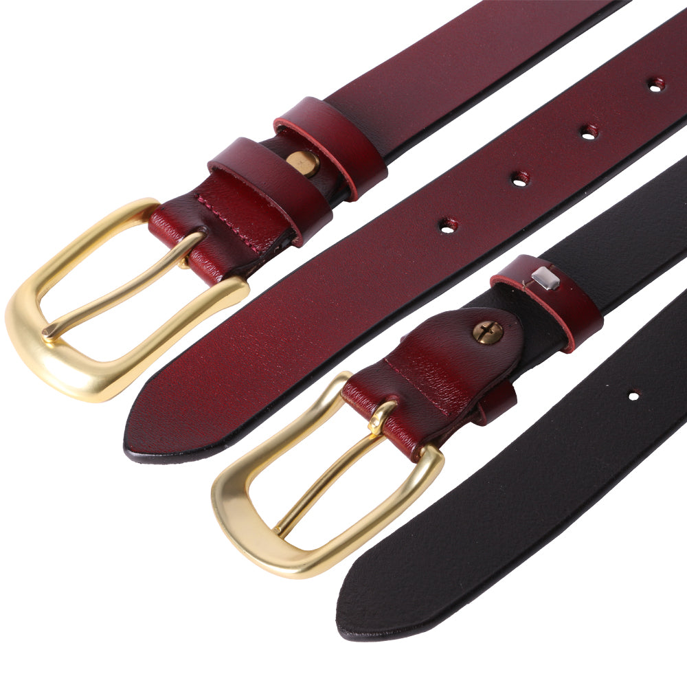 Curea dama, ROCS, piele naturala, model clasic, fara cusuturi, BZ-22