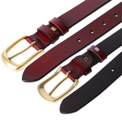 Curea dama, ROCS, piele naturala, model clasic, fara cusuturi, BZ-22