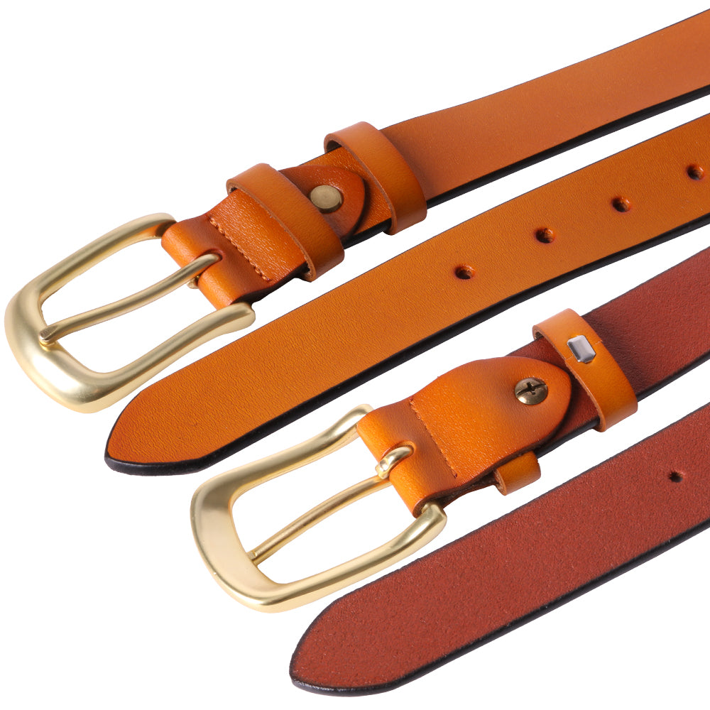 Curea dama, ROCS, piele naturala, model clasic, fara cusuturi, BZ-22