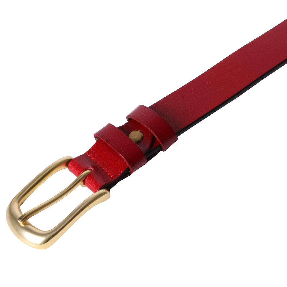 Curea dama, ROCS, piele naturala, model clasic, fara cusuturi, BZ-22