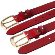 Curea dama, ROCS, piele naturala, model clasic, fara cusuturi, BZ-22