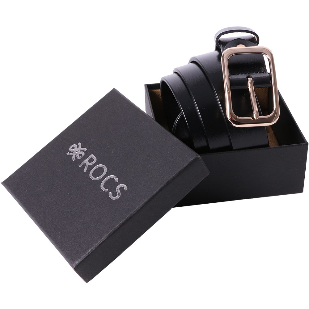 Curea dama, ROCS, piele naturala, model clasic, fara cusaturi, BZ-24