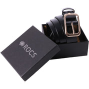 Curea dama, ROCS, piele naturala, model clasic, fara cusaturi, BZ-24