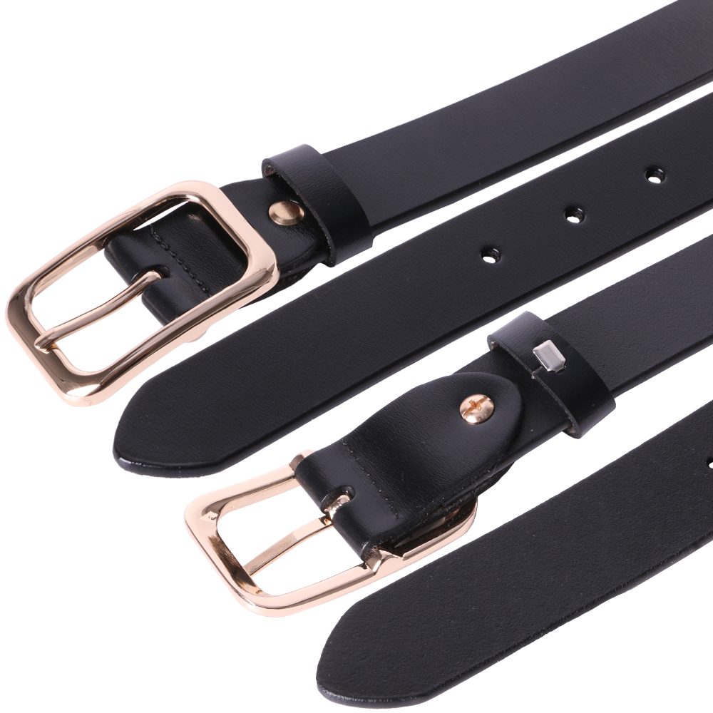 Curea dama, ROCS, piele naturala, model clasic, fara cusaturi, BZ-24