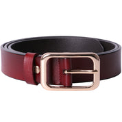 Curea dama, ROCS, piele naturala, model clasic, fara cusaturi, BZ-24