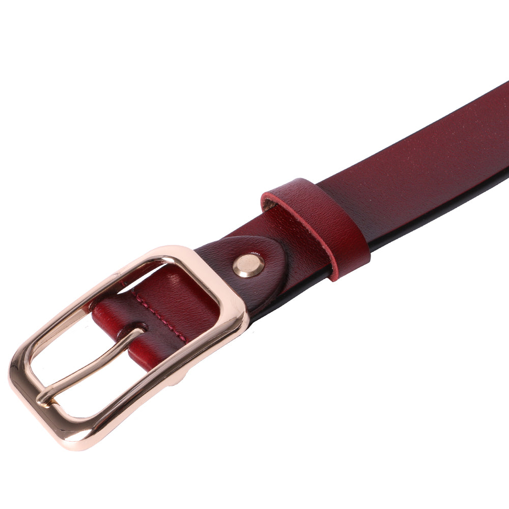 Curea dama, ROCS, piele naturala, model clasic, fara cusaturi, BZ-24