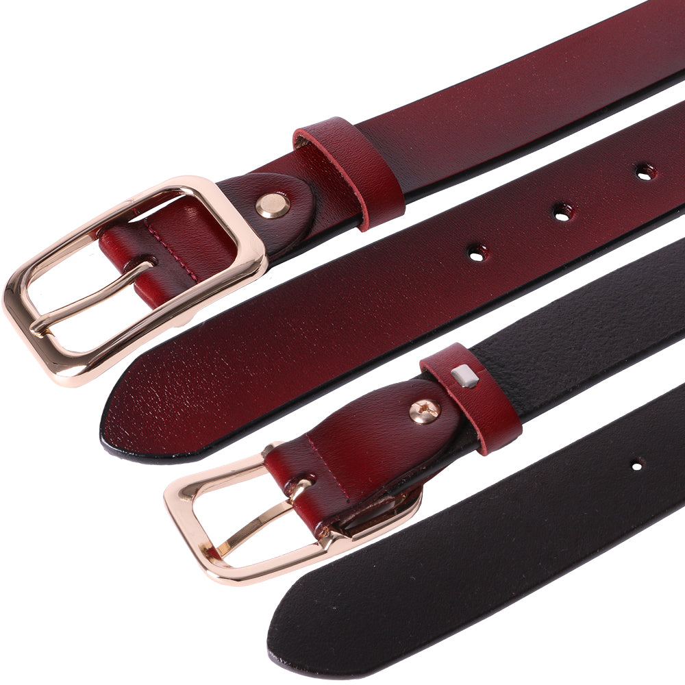 Curea dama, ROCS, piele naturala, model clasic, fara cusaturi, BZ-24