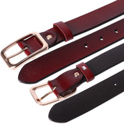 Curea dama, ROCS, piele naturala, model clasic, fara cusaturi, BZ-24