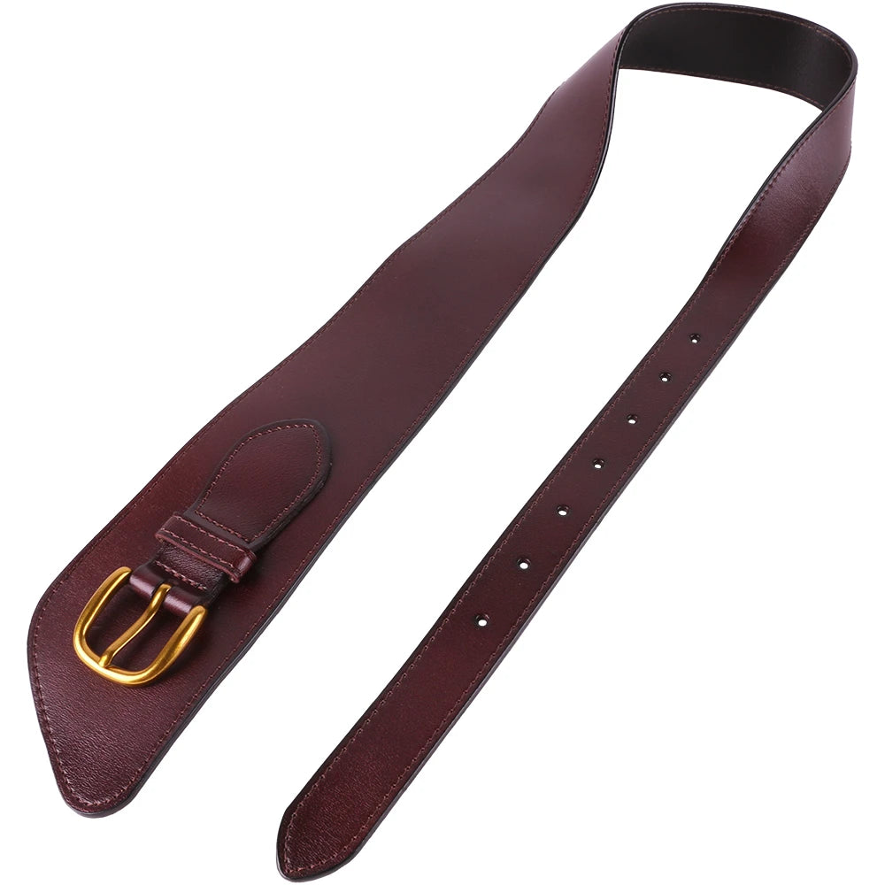Curea dama, de tip brau, piele naturala, catarama clasica, ROCS, BZ-42