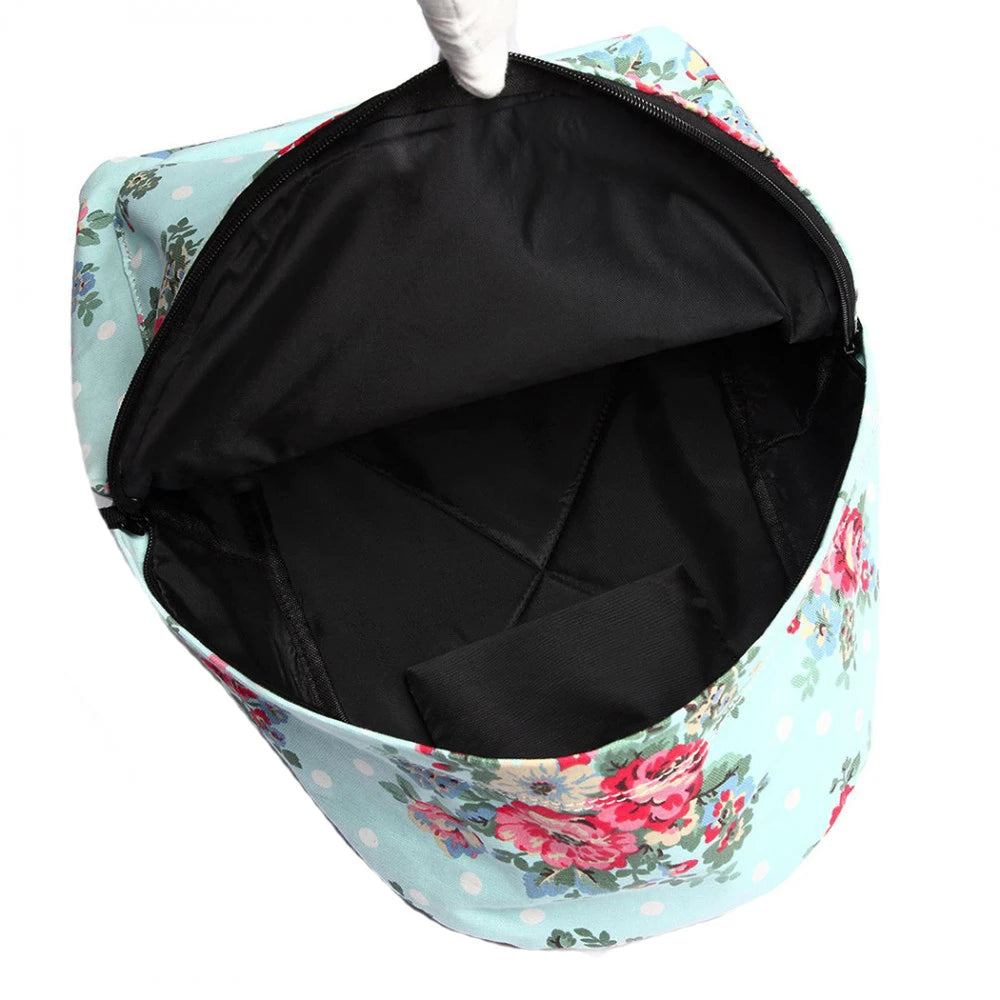 Rucsac casual pentru dama, cu print flori, Miss Lulu E1401F