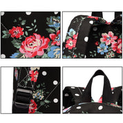 Rucsac casual pentru dama, cu print flori, Miss Lulu E1401F