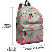 Rucsac casual pentru dama, cu print flori, Miss Lulu E1401F