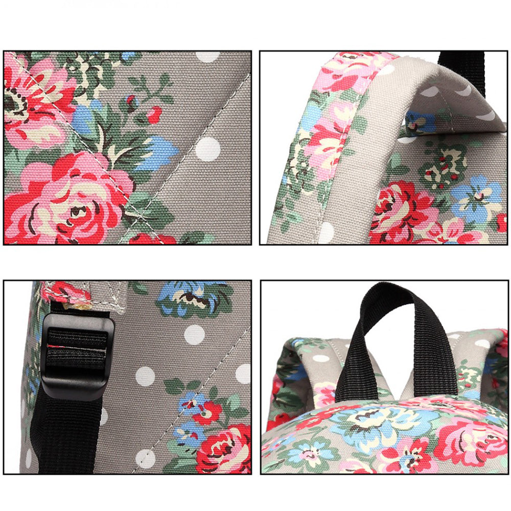 Rucsac casual pentru dama, cu print flori, Miss Lulu E1401F