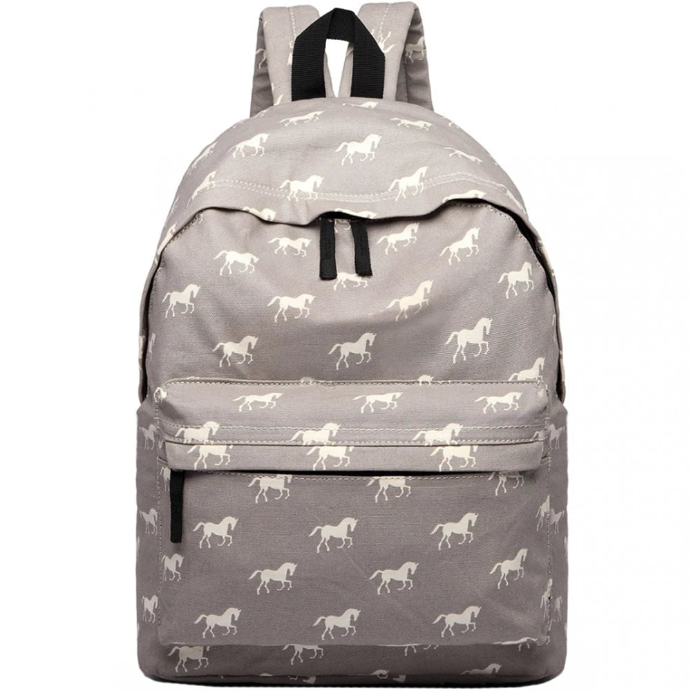 Rucsac casual pentru unisex, cu print caluti, Miss Lulu E1401H