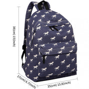 Rucsac casual pentru unisex, cu print caluti, Miss Lulu E1401H